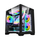 Kase kompjuteri 1st Player MV5, Micro ATX ITX, 5 ventilatorë ARGB, i zi