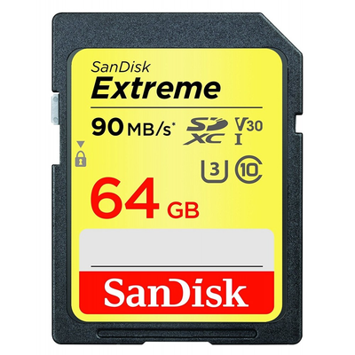 Kartë memorie Sandisk, 64GB, UHS-I U3 CLASS10 90MB/S