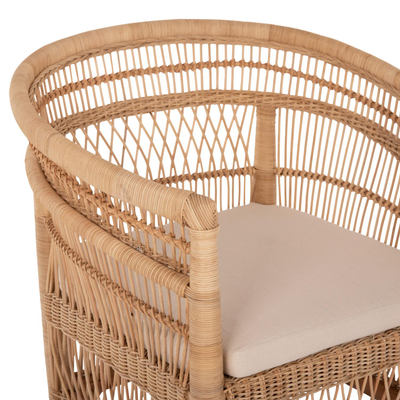 Kolltuk Malawi 80x70x86Hcm (HM9635.04), bardhë
