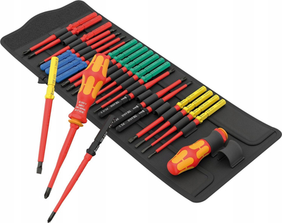 Set kaçavidash izoluese Wera Kraftform Kompakt VDE Big Pack 1, 26 pjesë