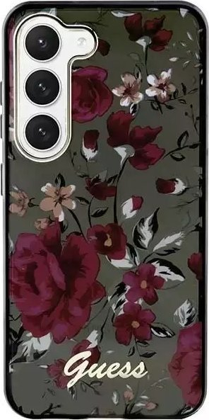 Mbulesë telefoni Guess GUHCS23SHCFWSA për Samsung Galaxy S23, koleksioni Flower, jeshile me lule