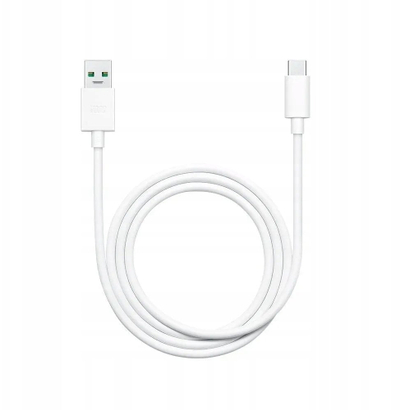 Kabllo USB OPPO DL129, USB A me USB C, 3A, 1m, e bardhë