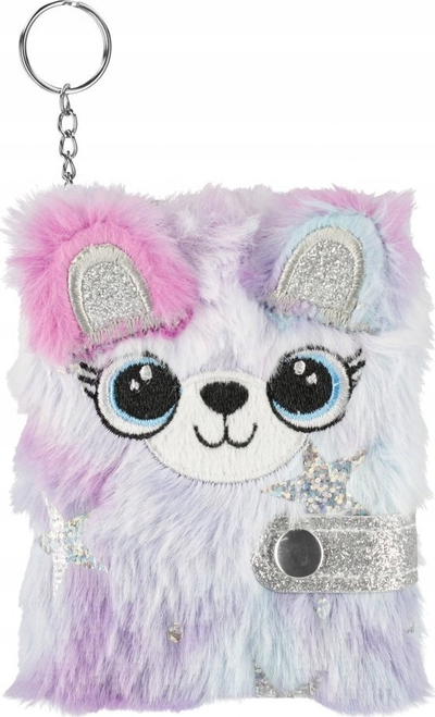 Тетратка Starpak Plush Bear, капак од плюш, со мече, розева