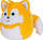 Lodër pelushi Squishmallows Sonic Tails, 8", ultra e butë, e verdhë