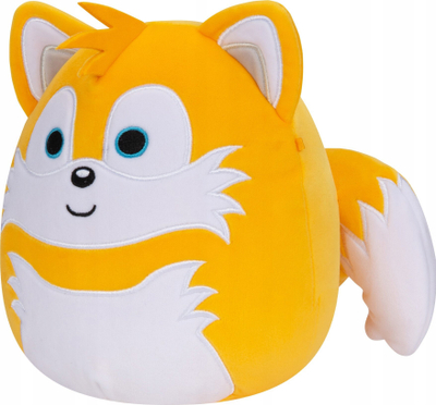 Lodër pelushi Squishmallows Sonic Tails, 8", ultra e butë, e verdhë