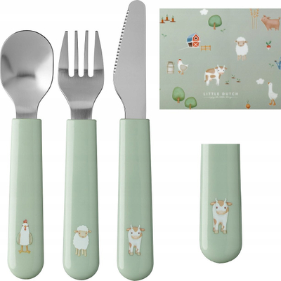 Set takëmesh për kalamaj Mepal Mio Little Farm, 3 pjesë, nga 12 muajsh
