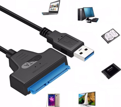 Adapter USB në SATA Izoxis 23603, USB 3.0, për disqe 2.5", i zi