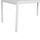 Tavolinë kopshti OUTDOOR Korver HM6334.01, polipropilen, 100x60x46 cm, e bardhë
