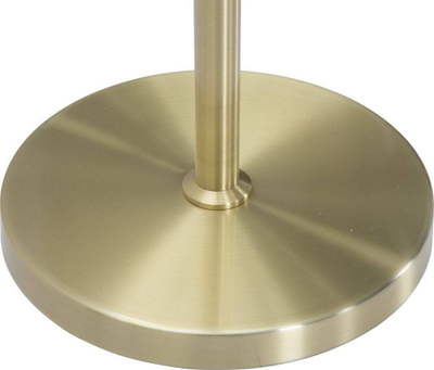 Lampë dyshemeje Glamy Oval, 51x24x180 cm, metal ngjyrë ari, sfera xhami të bardha