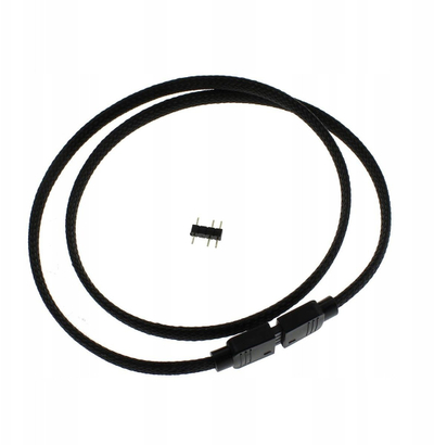 Kabllo zgjatuese XSPC 5V 3 pin ARGB, 60 cm, e zezë
