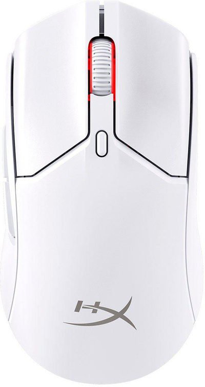 Maus gaming HyperX Pulsefire Haste 2 Core Wireless, pa tela, RGB, i bardhë