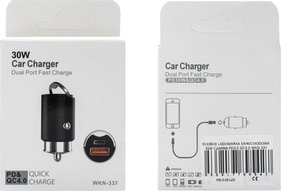 Karikues makine Teltech TCC-01, USB dhe Type-C, 30W QC PD, i zi