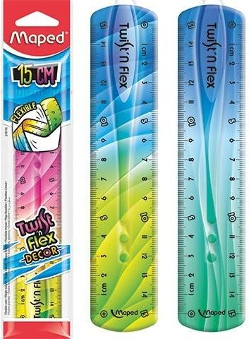 Linjë fleksible Maped Twist n Flex Decor, 15 cm, shumëngjyrëshe