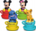 Lodër rrotulluese Disney Baby Clementoni Spinning Tops, me figura Mickey, për bebe, me shumë ngjyra