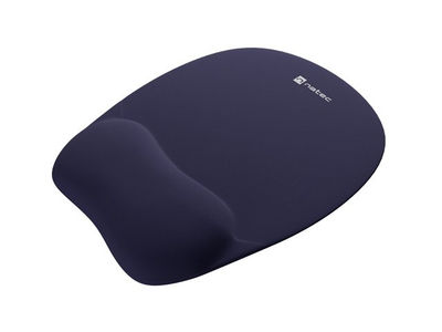 Mouse pad Natec Chipmunk, 230x200mm, me memory foam, blu e errët