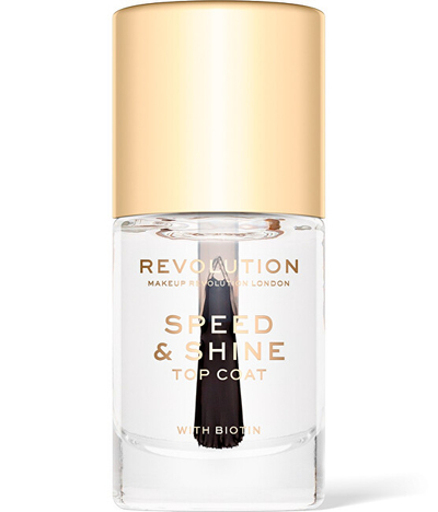 Llak për thonj Revolution Speed ​​& Shine Top Coat, 10 ml