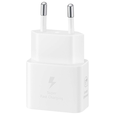 Karikuesi Samsung EP-T2510XWEGEU 25W SFC GaN me kabllo USB-C, i bardhë