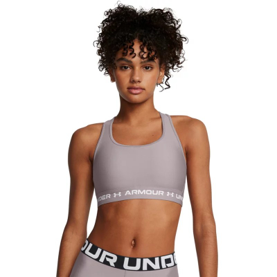 Bra sportiv Under Armour Crossback Mid, mbështetje e mesme, XSmall, gri Tetra