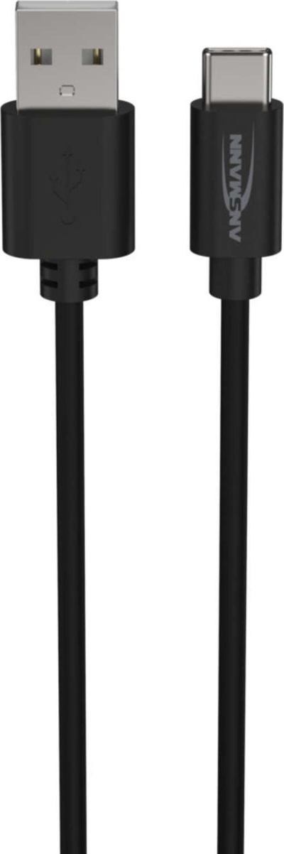 Kabllo karikimi Ansmann 1700-0130, USB A në USB C, 1 m, e zezë