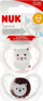 Çupë NUK Soothing Silicone Space, silikon, 0-6 muajsh, 2 copë, e bardhë