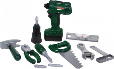 Set lodrash veglash Craftsman Toolbox, me çantë shpine, kaçavidë elektrike, jeshile