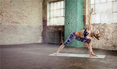 Tapet yoga Reebok RAYG-11030YG, 173 x 61 cm, trashësi 4 mm, gri