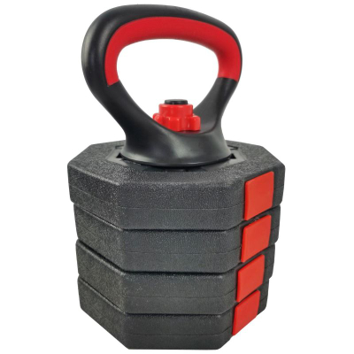 Set ganxhash EB Fit 2 në 1, 10 kg, peshë që e çon sa do vetë, e zezë