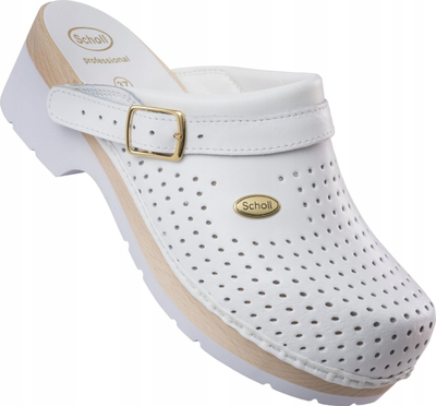 Sabot profesionist Dr. Scholl Supercomfort, mjekësor, nr. 39, i bardhë