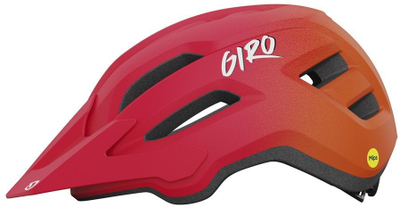 Helmetë biçiklete Giro Fixture II Youth, për çuna e goca të vegjël, me Roc Loc Sport, e kuqe mat