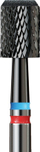 Frezë cilindrike për thonj IQ Nails V104.157.DA.524.050, çelik inox, prerje cross cut 5mm, e zezë