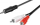 Kabëll audio Goobay AUX në RCA, 3.5mm në 2xRCA, 10m, i zi