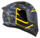 Helmetë moto CASSIDA Aero ATCK, integrale, polikarbonat, gri kamuflazh e zezë e verdhë neon