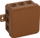 Kuti elektrike hermetike Click V5, 75x75mm, IP54, kafe