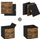 Organizues KIK RFB102B01 x6, 9L, 30x30x30 cm, ngjyrë lis craft tobacco