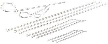 Kapëse kabllosh Rotronic Secomp 44cm, 4.8mm, 100 copë, të bardha