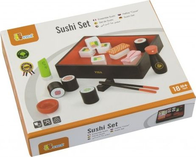 Set druri për sushi, 17 pjesë, ngjyrë natyrale