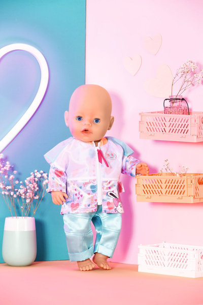 Veshje kukulle Baby Born Casual Clothing, 43 cm, jeshile blu