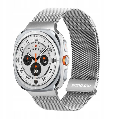 Rrip çeliku për smartwatch Dux Ducis Milanese Magnetic, 47mm, argjend