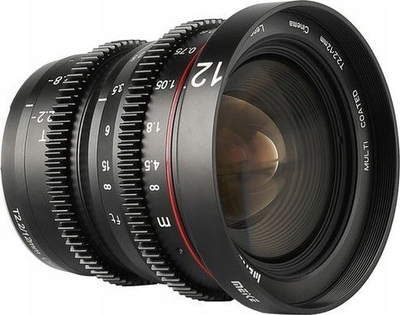 Objektiv Meike MK 12mm T2.2, Micro Four Thirds, fokus manual, i zi
