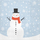 Peceta letre MFP Christmas TL827000, 33x33 cm, 3-shtresore, blu e çelët