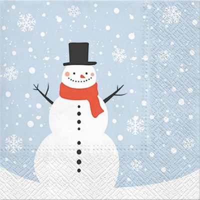 Peceta letre MFP Christmas TL827000, 33x33 cm, 3-shtresore, blu e çelët