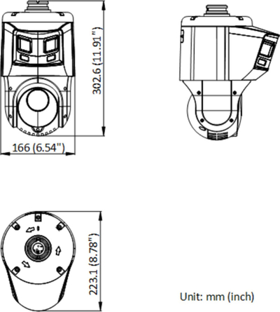 Kamerë IP Hikvision TandemVu DS-2SE4C425MWG-E/26, 6+4MP, zoom optik 25X, e bardhë