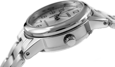 Orë dore Casio LTPV002D-7B për gra, analog quartz, çelik inox, argjend