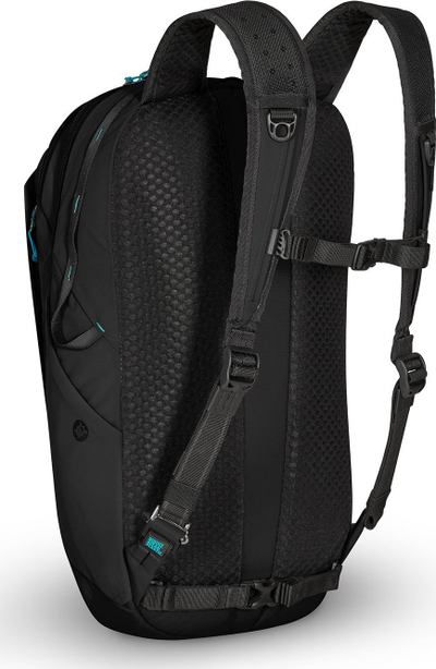 Çantë shpine Pacsafe ECO 25L Anti Theft, 25L, Econyl, e zezë
