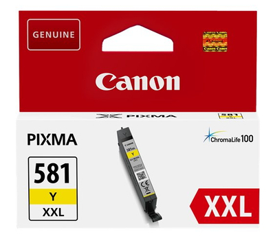 Ngjyrë Canon INK CLI-581XXL Y, e verdhë