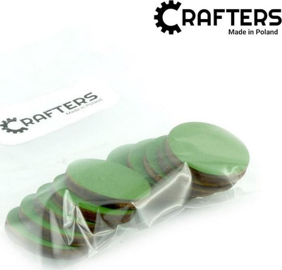 Shenjues druri Crafters, 3 mm, 10 copë, jeshile