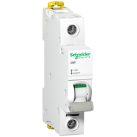 Shkyçës Schneider iSW A9S65191, 1-polësh, 100A 240V, i bardhë