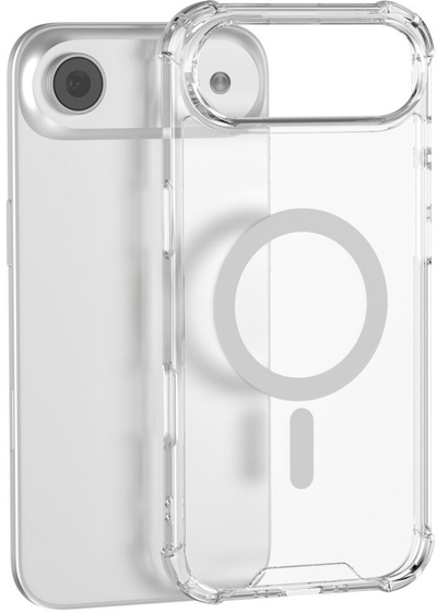 Kapak telefoni 4smarts Hybrid Case Ibiza për iPhone Air, MagSafe, transparent