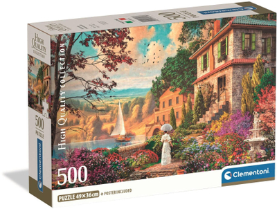 Puzzle Clementoni Victorian Promenade, 500 copa, për të rritur dhe kalamaj 8+, shumëngjyrësh