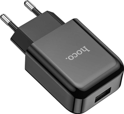 Karikues muri Hoco N2, 1x USB A 2.1A, kabllo USB A në Lightning, i bardhë